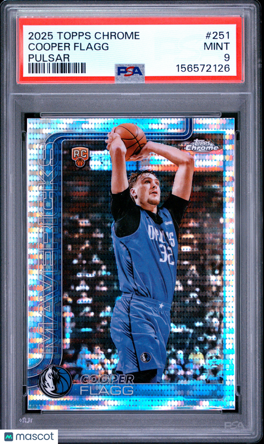 2025 Topps Chrome Cooper Flagg #251 Pulsar PSA 9
