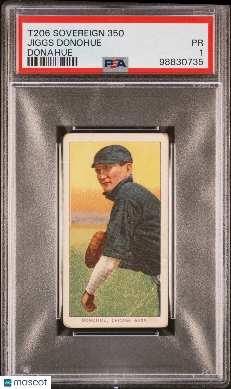 1909-11 T206 Sovereign 350 Jiggs Donohue Donahue PSA 1