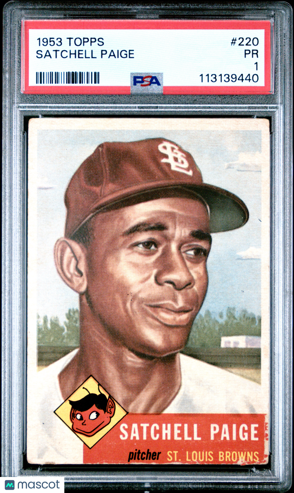 1953 Topps Satchell Paige #220 PSA 1