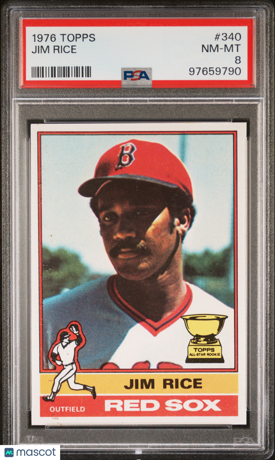 1976 Topps Jim Rice #340 PSA 8