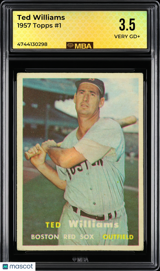 1957 Topps Ted Williams #1 MBA 3.5