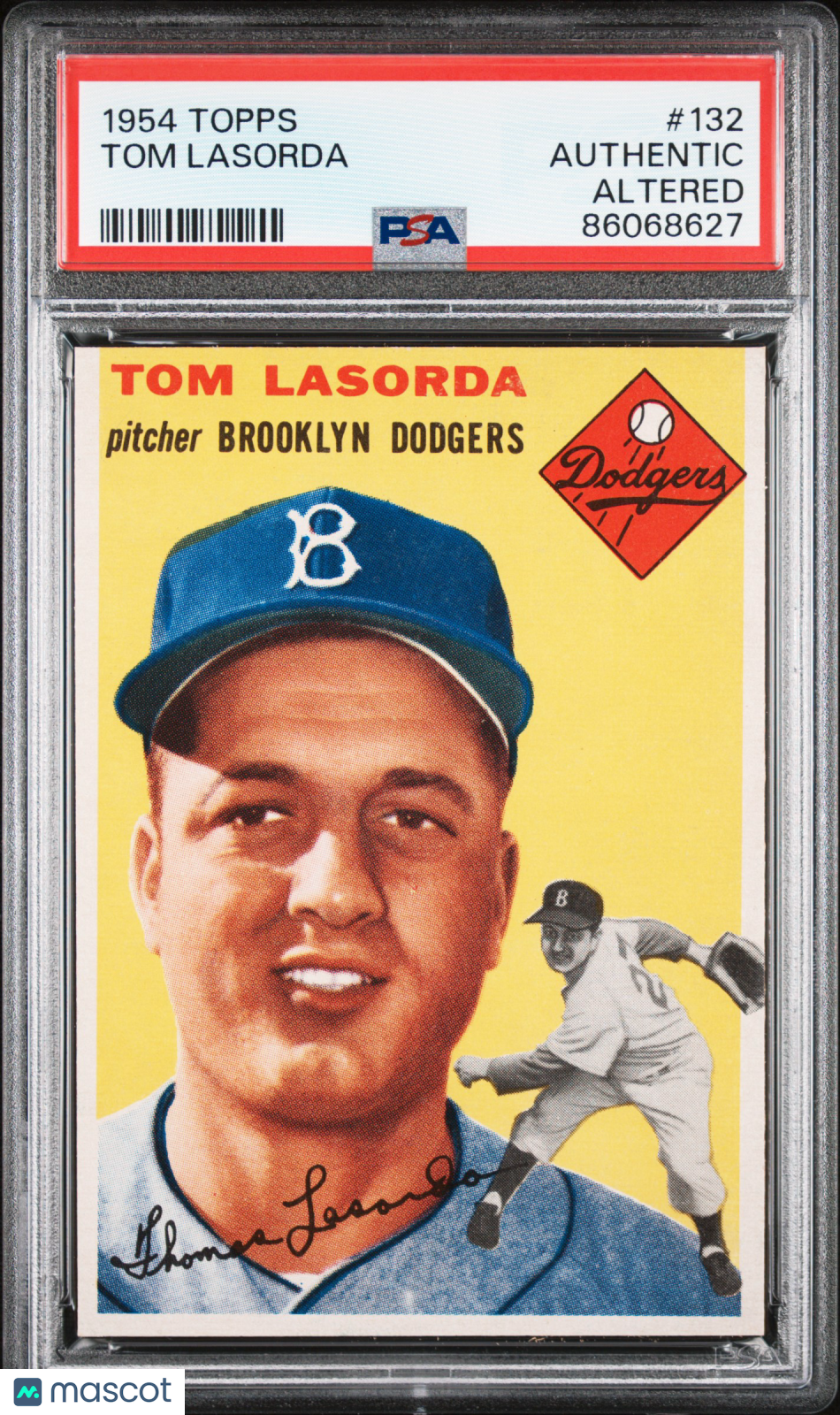 1954 Topps Tom Lasorda #132 PSA A