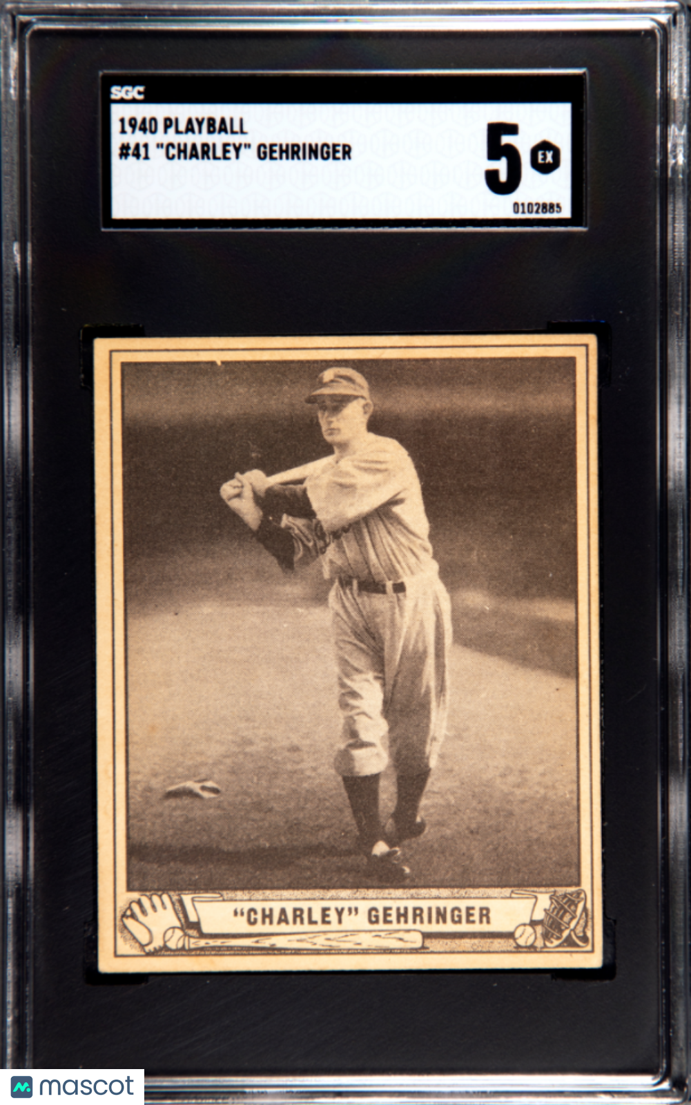1940 Playball Charley Gehringer #41 SGC 5
