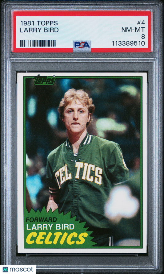 1981 Topps Larry Bird #4 PSA 8