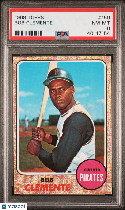 1968 Topps Bob Clemente #150 PSA 8