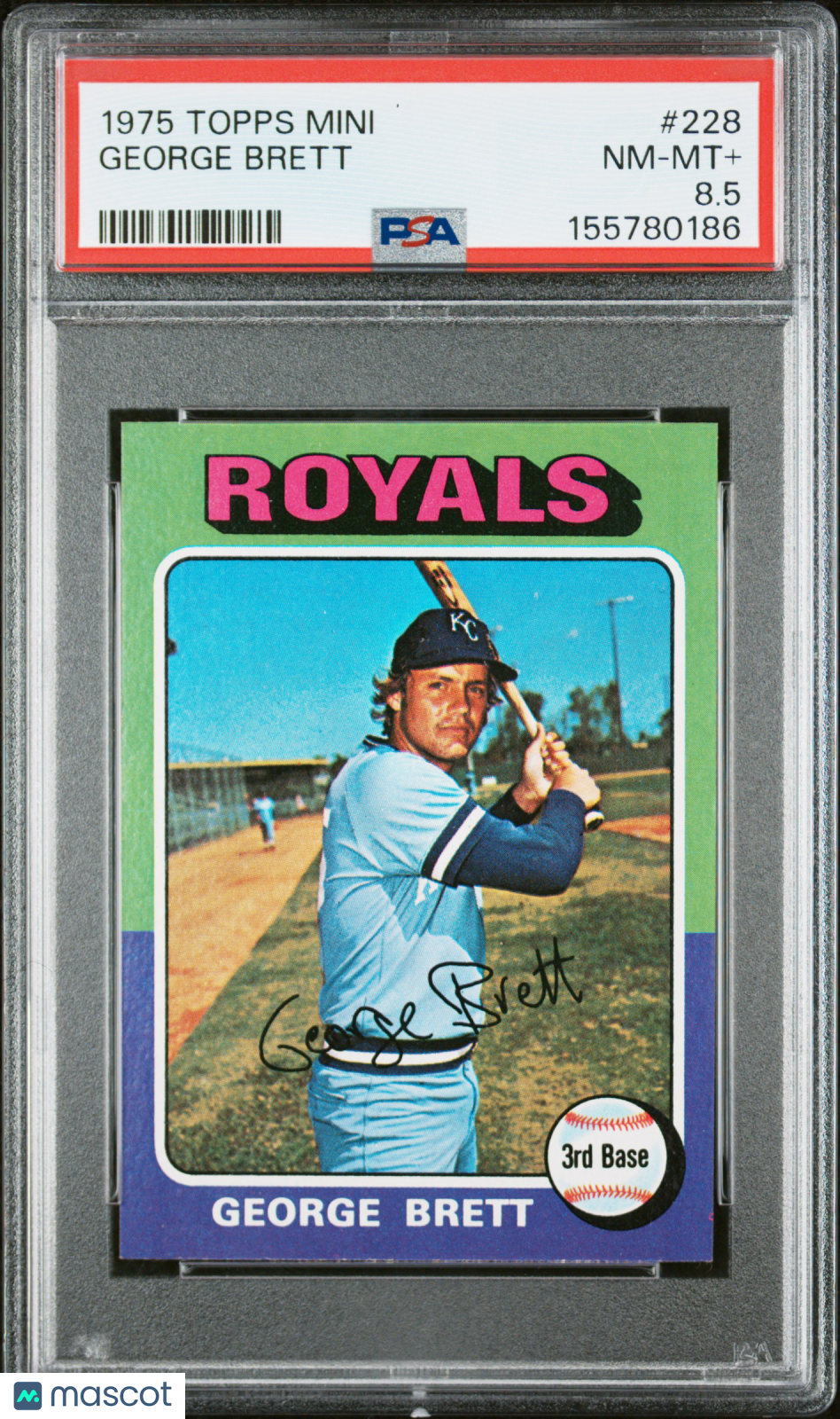 1975 Topps Mini George Brett #228 PSA 8.5