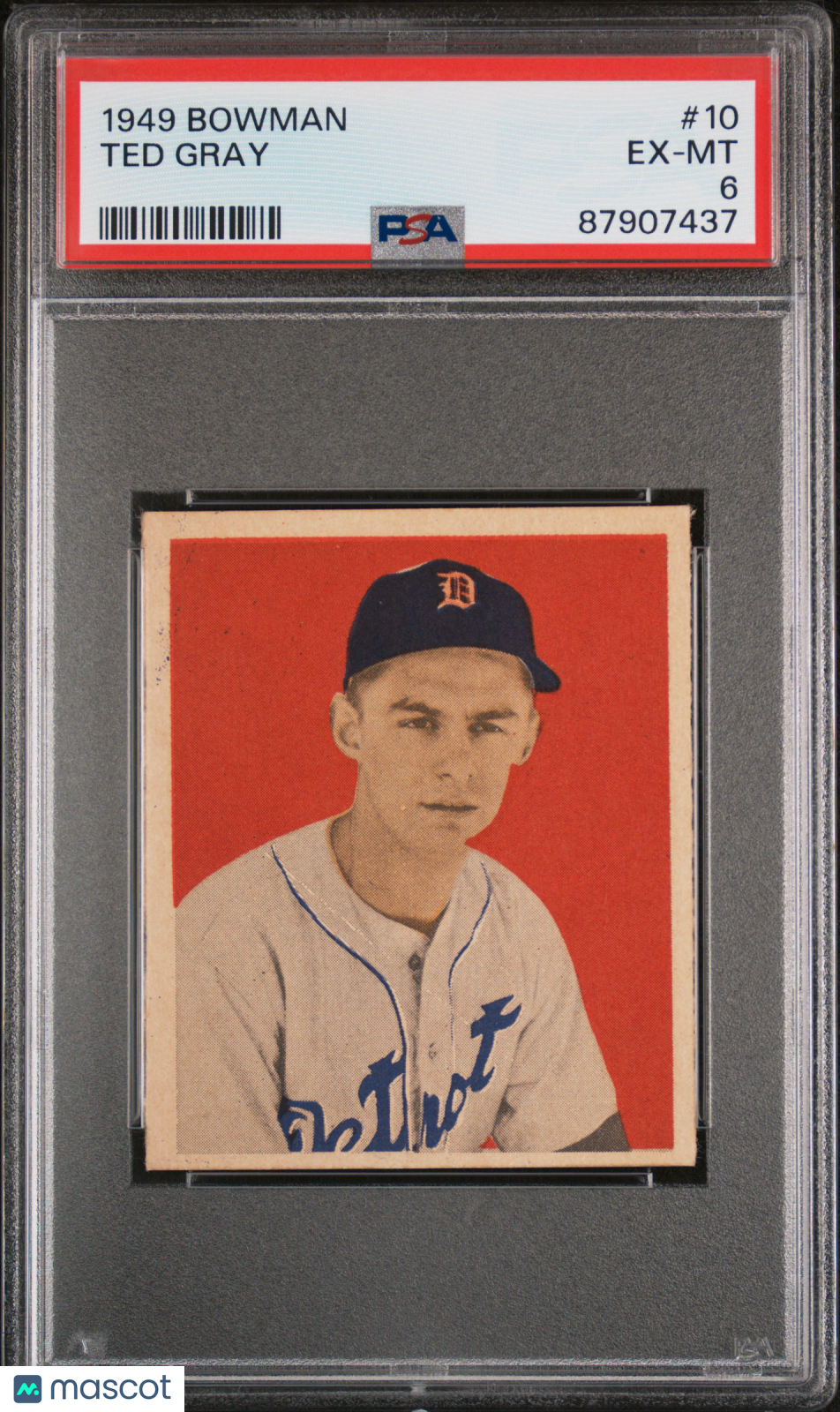 1949 Bowman Ted Gray #10 PSA 6