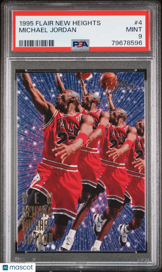 1995 Flair New Heights Michael Jordan #4 PSA 9