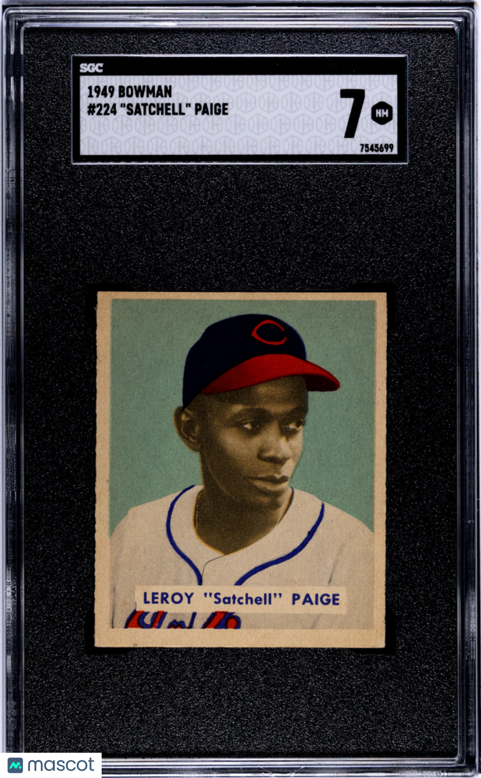 1949 Bowman Satchell Paige #224 SGC 7