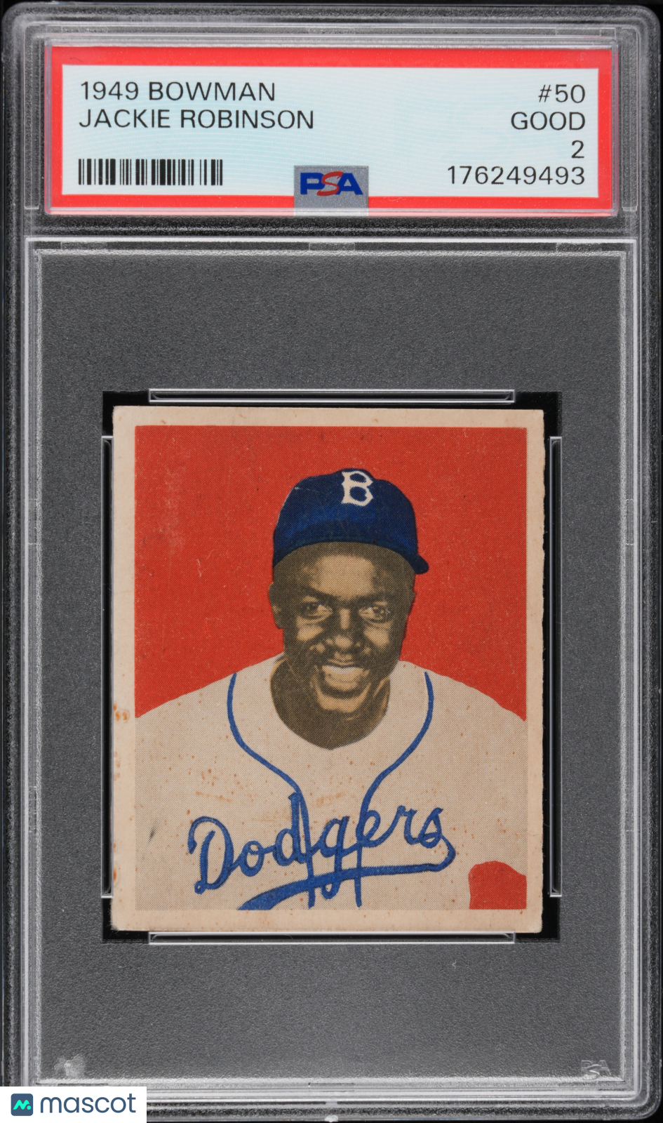 1949 Bowman Jackie Robinson #50 PSA 2