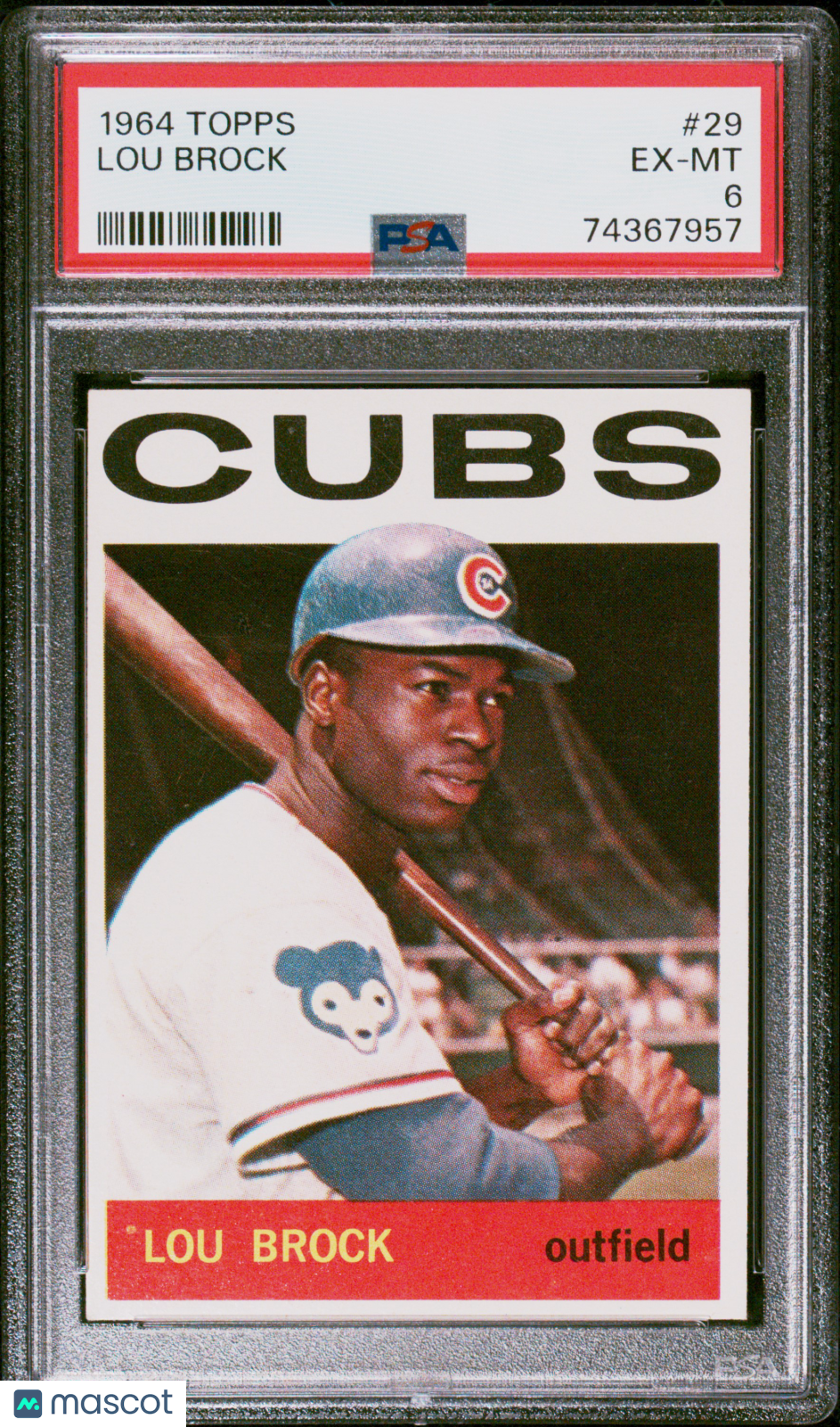 1964 Topps Lou Brock #29 PSA 6