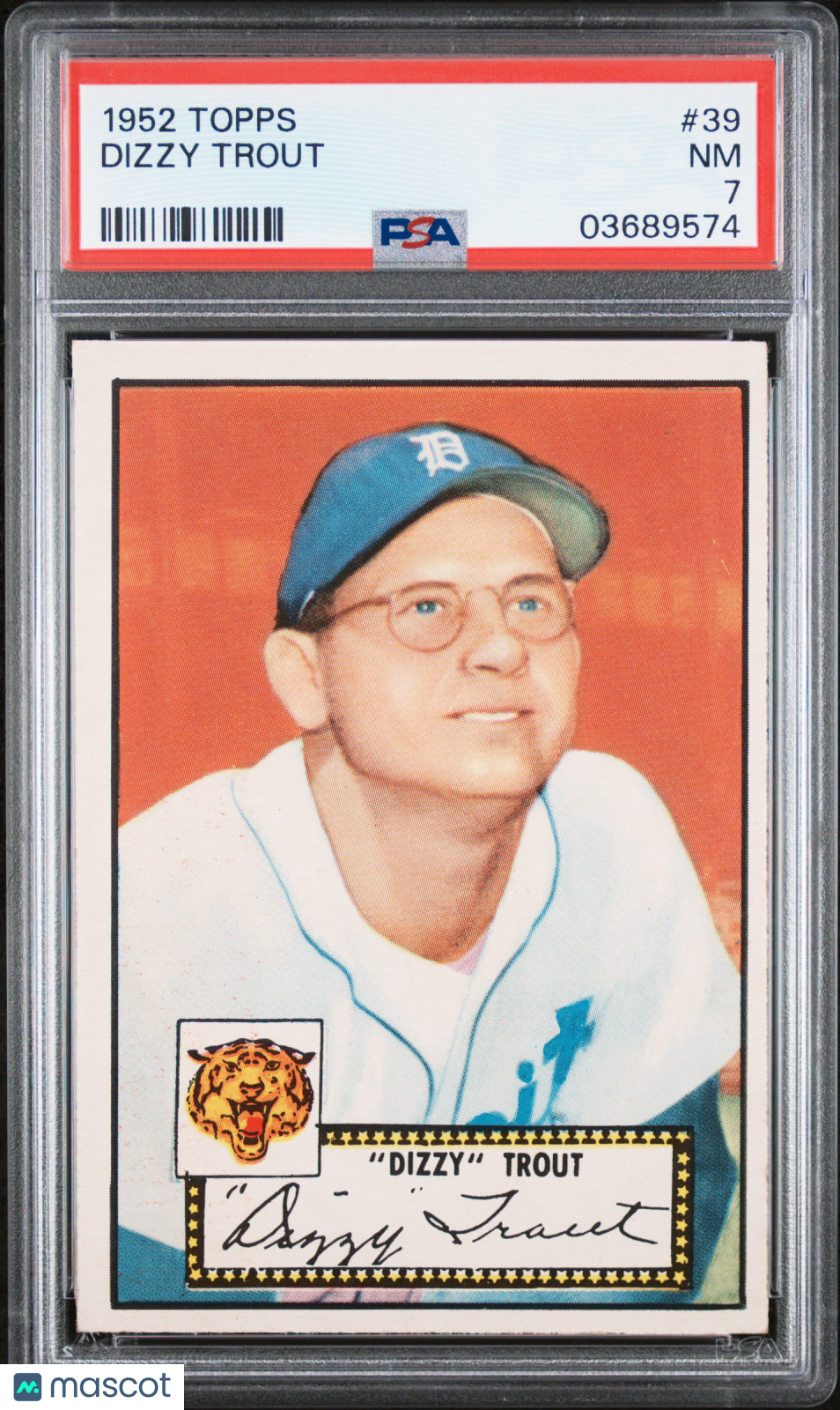 1952 Topps Dizzy Trout #39 PSA 7