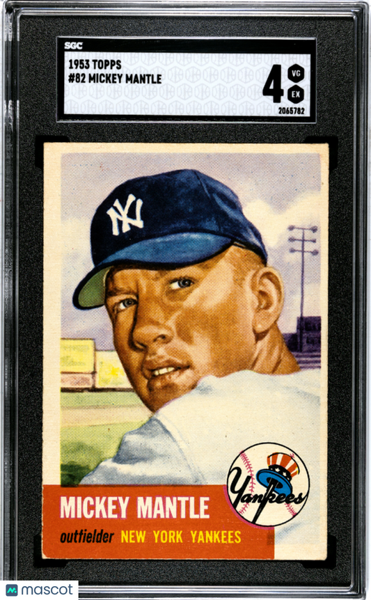 1953 Topps Mickey Mantle #82 SGC 4