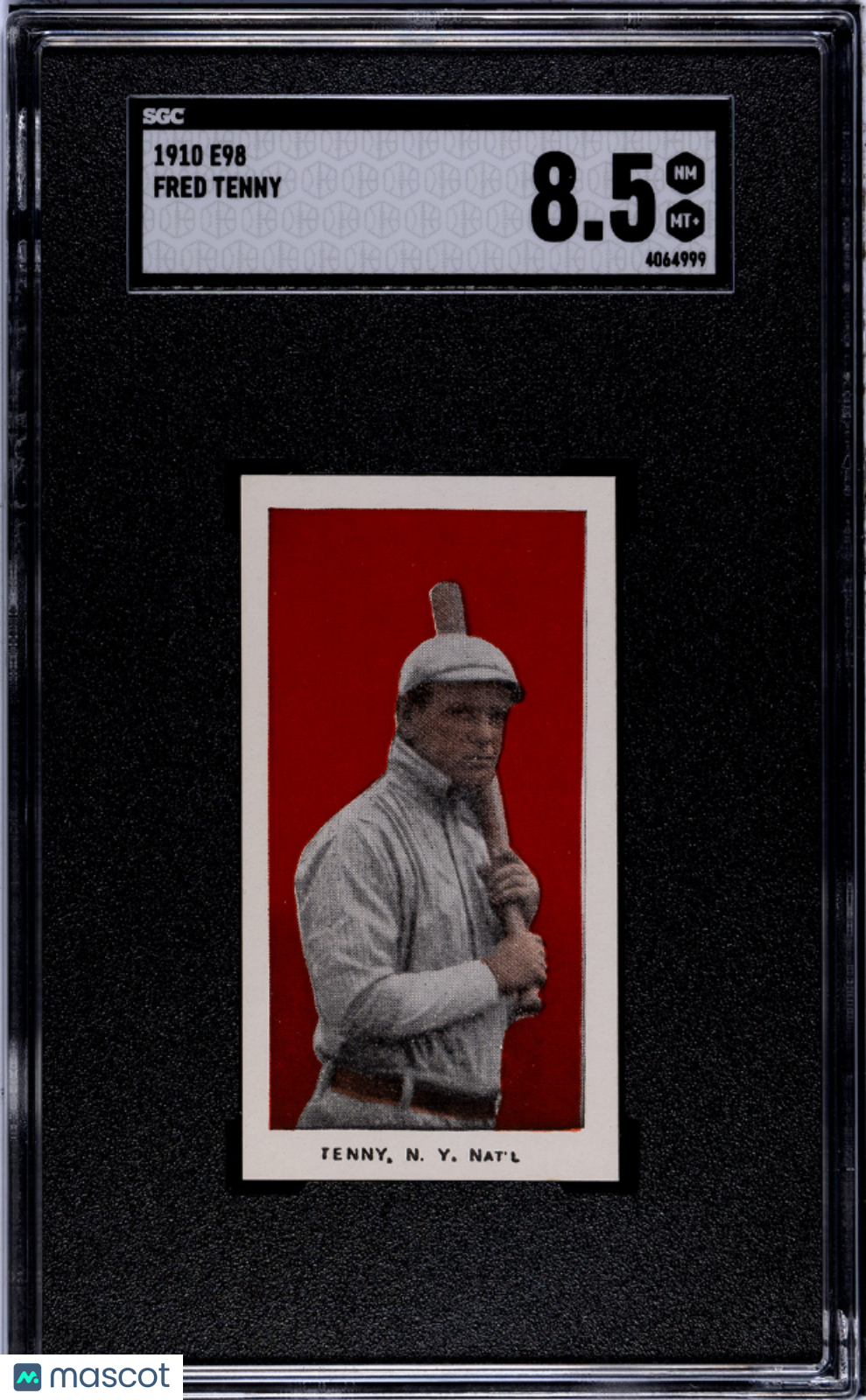 1910 E98 Fred Tenny SGC 8.5