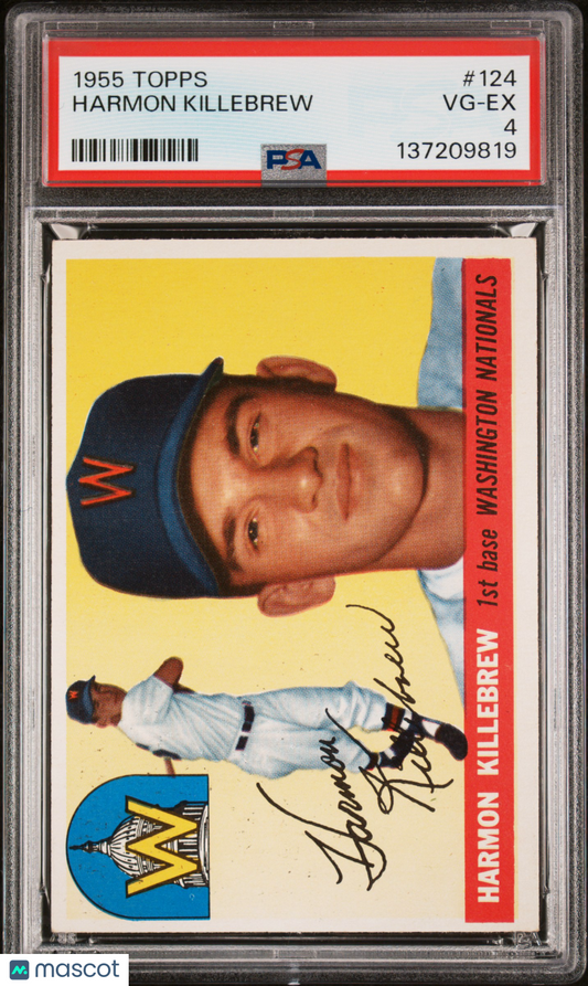 1955 Topps Harmon Killebrew #124 PSA 4