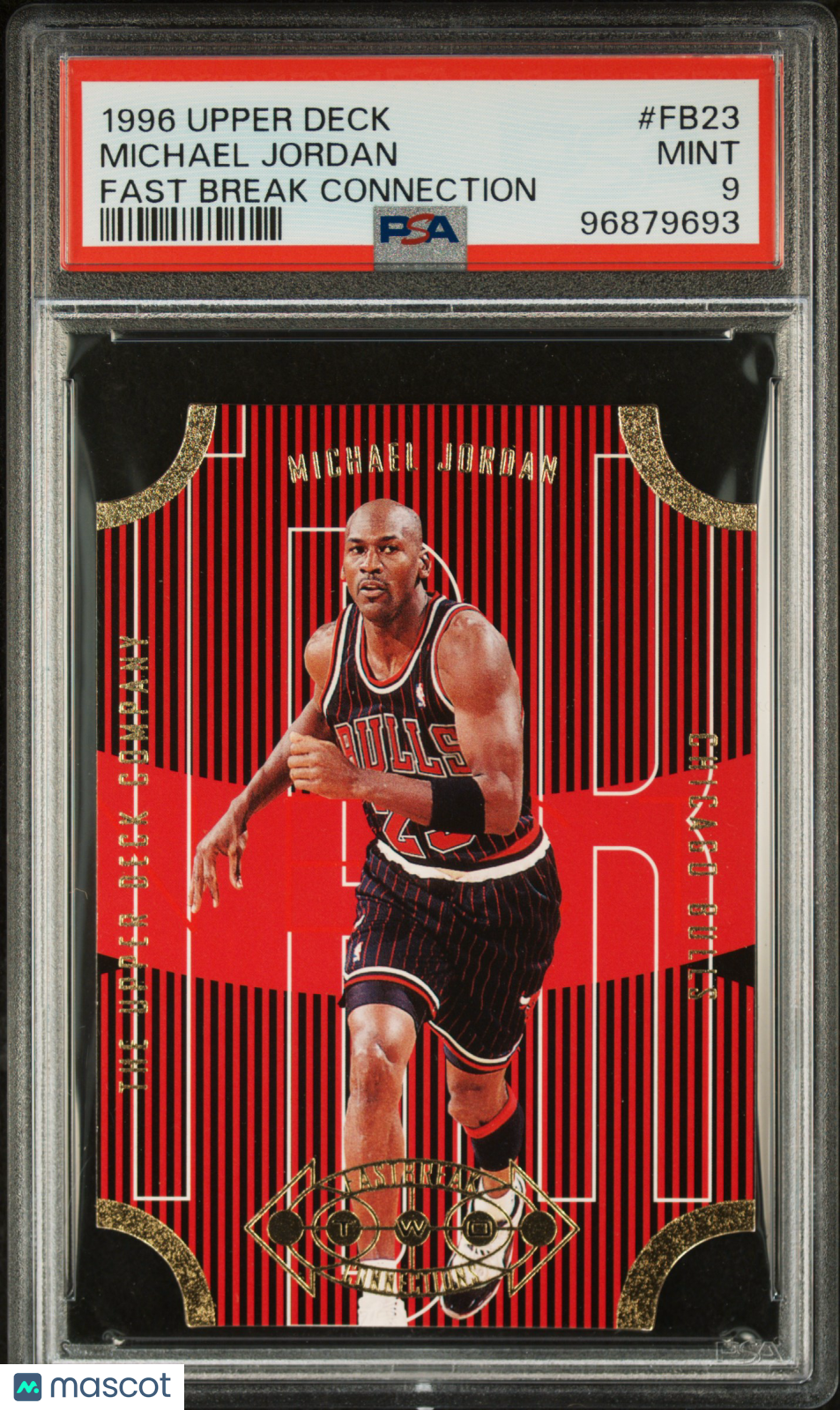 1996 Upper Deck Fast Break Connection Michael Jordan #FB23 PSA 9