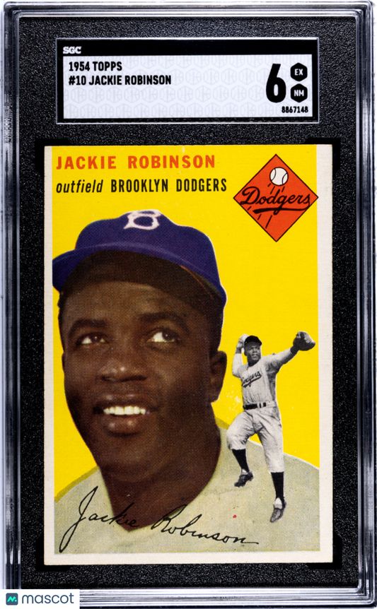 1954 Topps Jackie Robinson #10 SGC 6