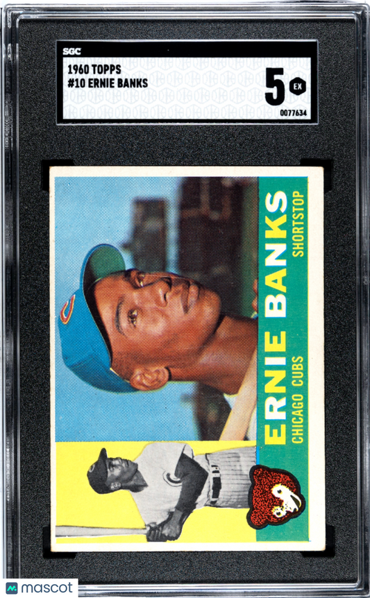 1960 Topps Ernie Banks #10 SGC 5