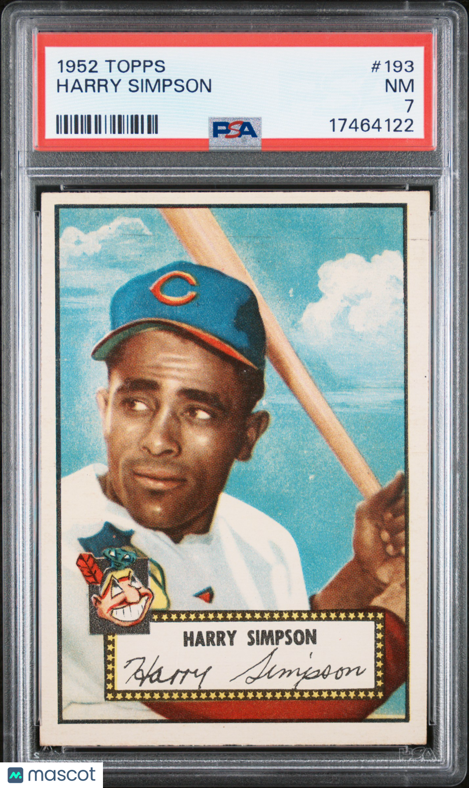 1952 Topps Harry Simpson #193 PSA 7