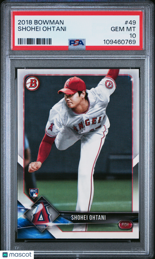 2018 Bowman Shohei Ohtani #49 PSA 10