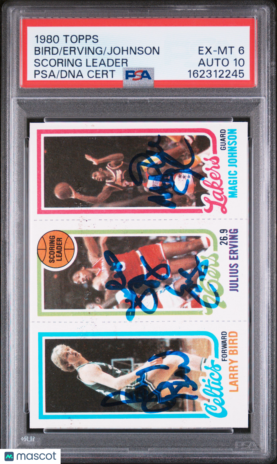 1980 Topps Scoring Leader Scoring Leader PSA 6 Auto 10