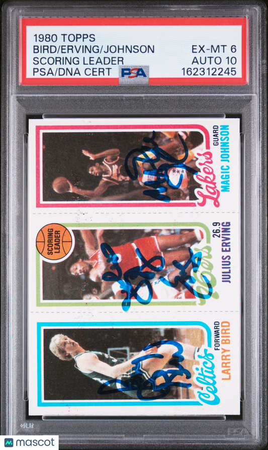 1980 Topps Scoring Leader Scoring Leader PSA 6 Auto 10