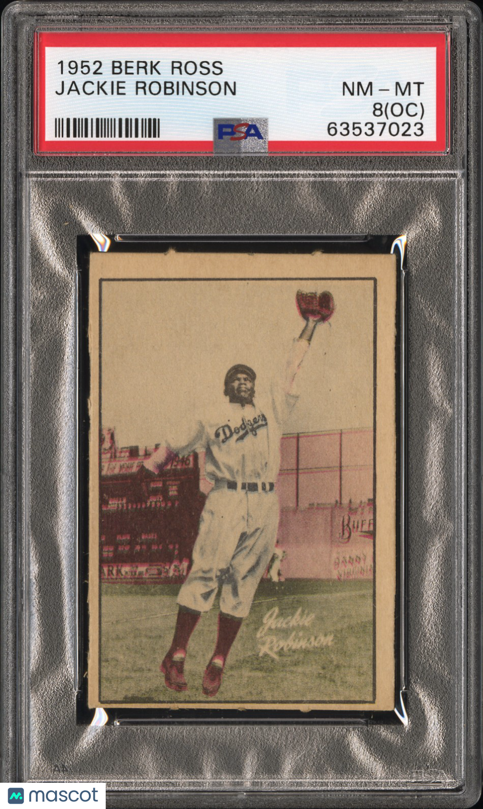 1952 Berk Ross Jackie Robinson PSA 8 Oc