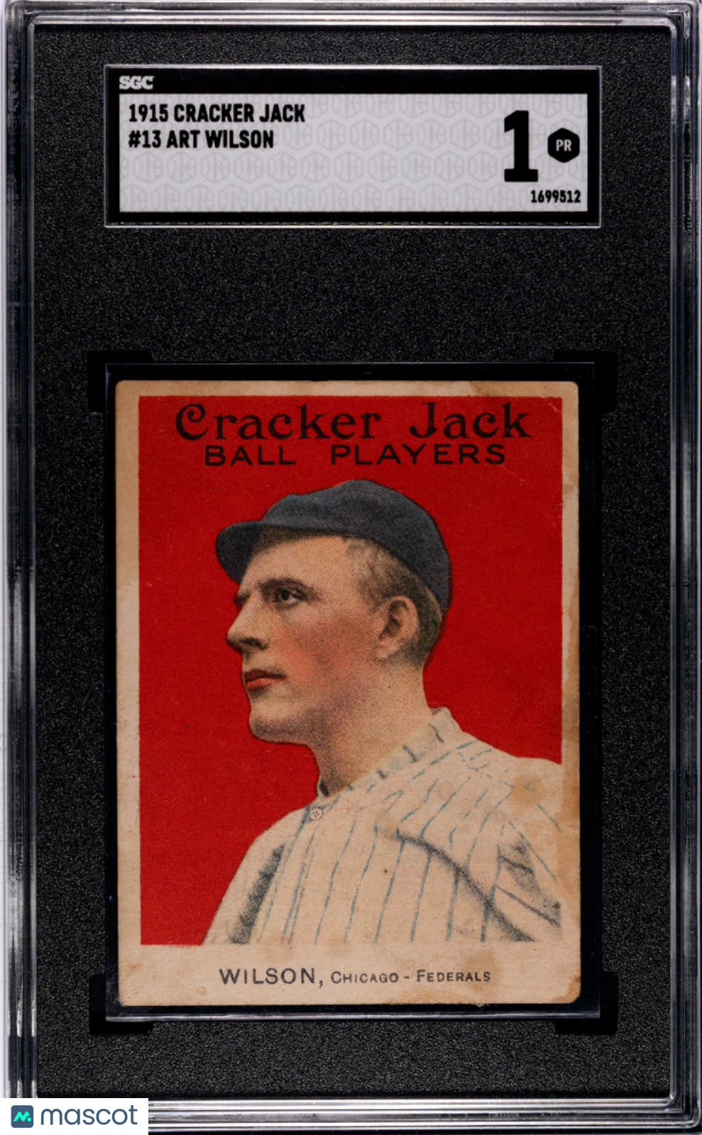 1915 Cracker Jack Art Wilson #13 SGC 1