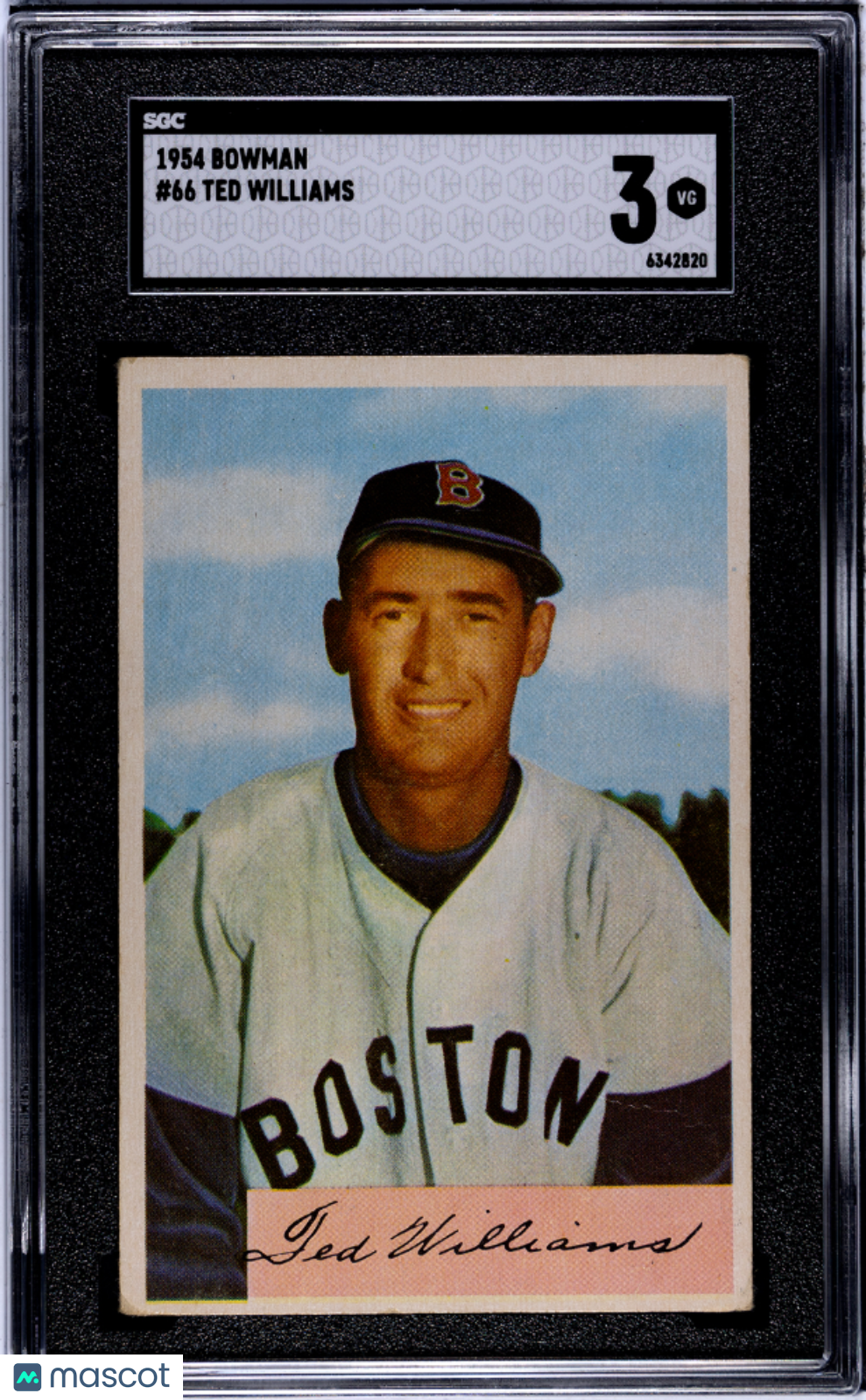 1954 Bowman Ted Williams #66 SGC 3