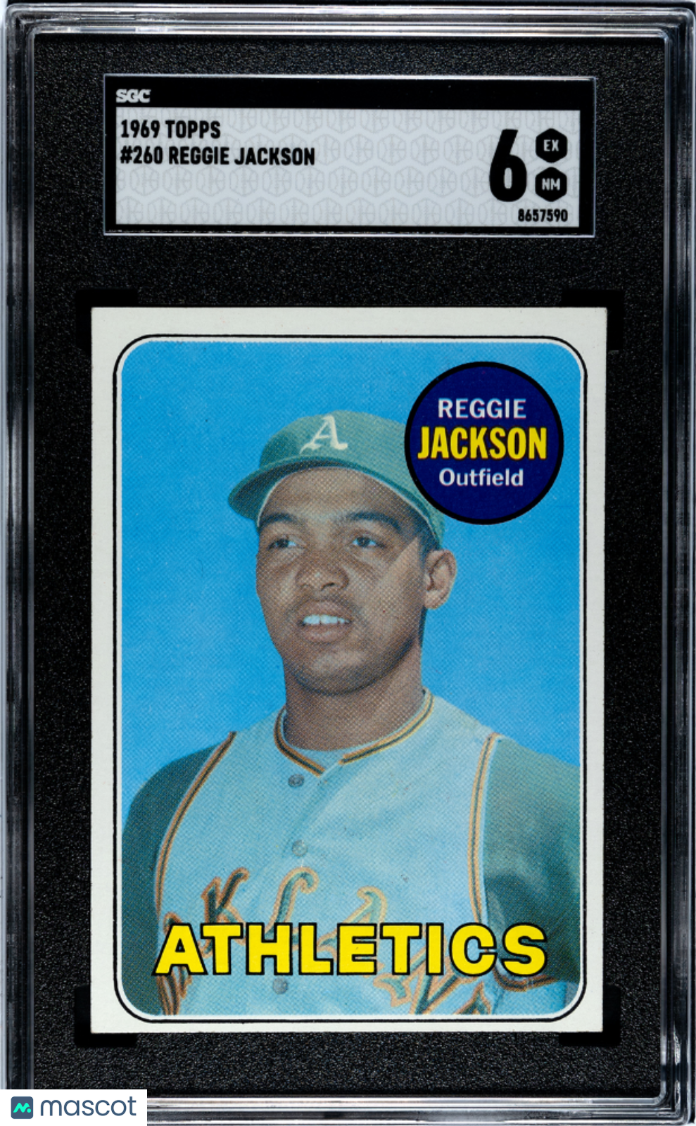 1969 Topps Reggie Jackson #260 SGC 6