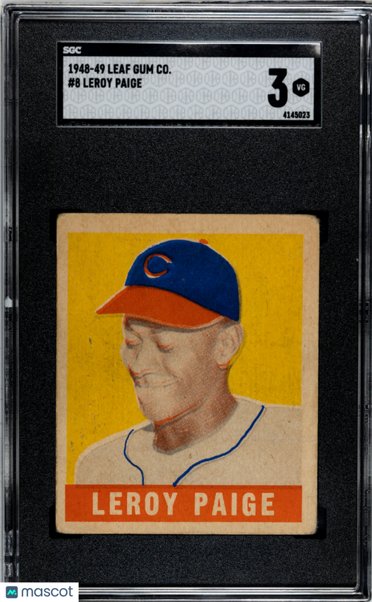 1948 Leaf Gum Co. Leroy Paige #8 SGC 3