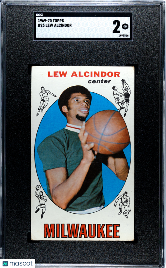 1969 Topps Lew Alcindor #25 SGC 2