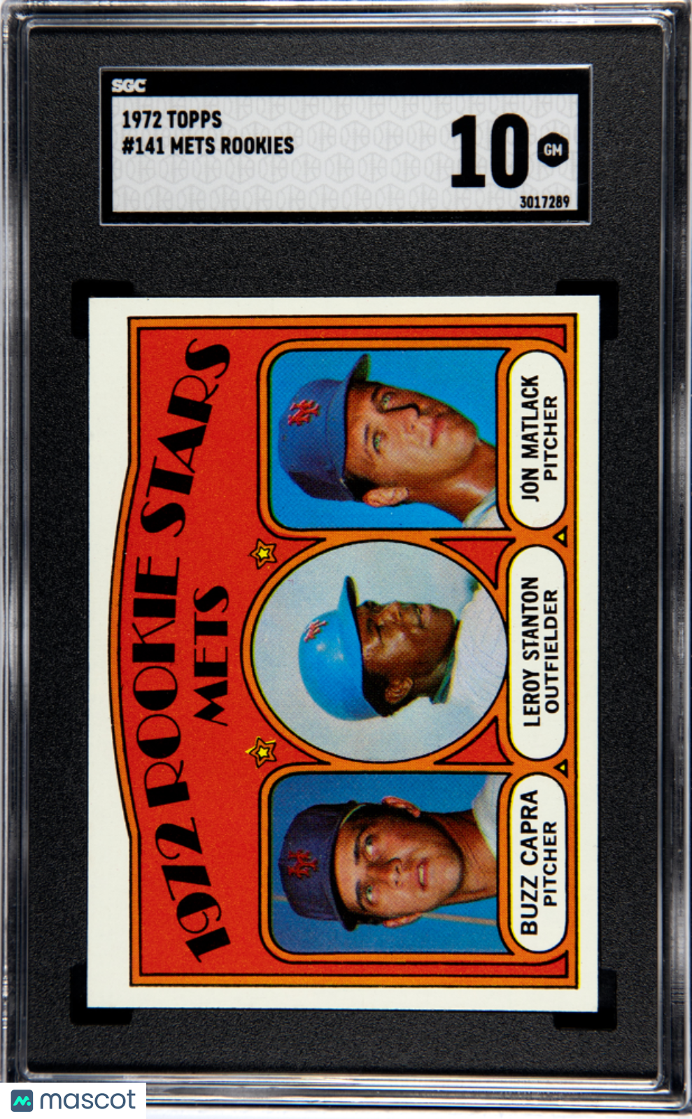 1972 Topps Mets Rookies #141 SGC 10