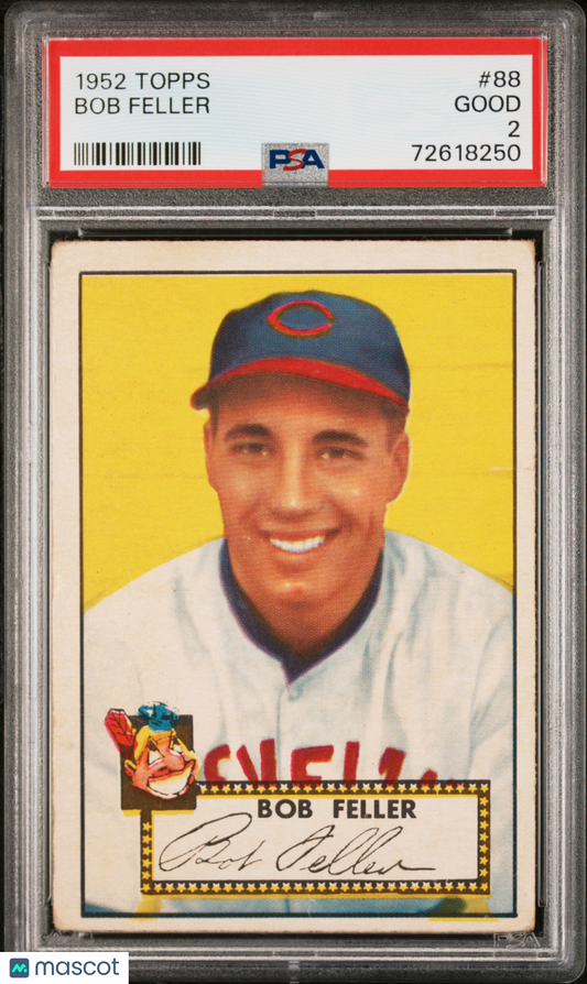1952 Topps Bob Feller #88 PSA 2