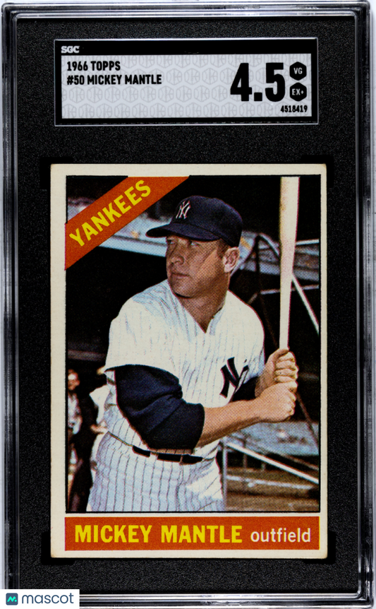 1966 Topps Mickey Mantle #50 SGC 4.5