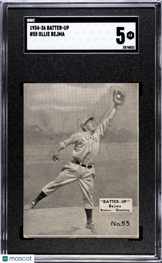 1934 Batter-Up Ollie Bejma #55 SGC 5