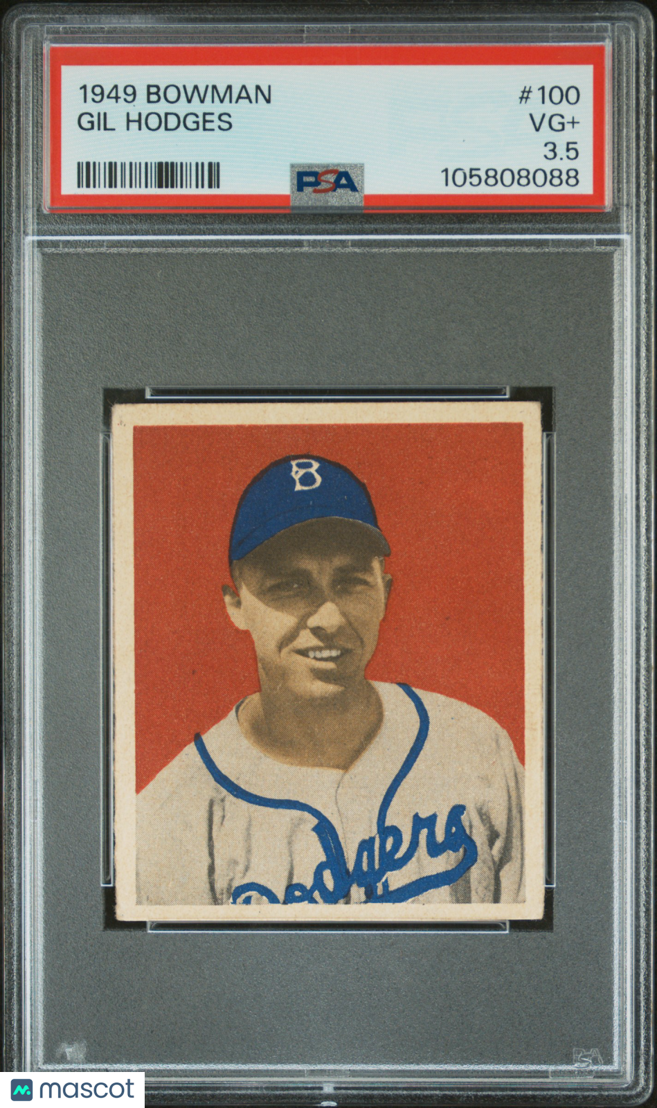 1949 Bowman Gil Hodges #100 PSA 3.5