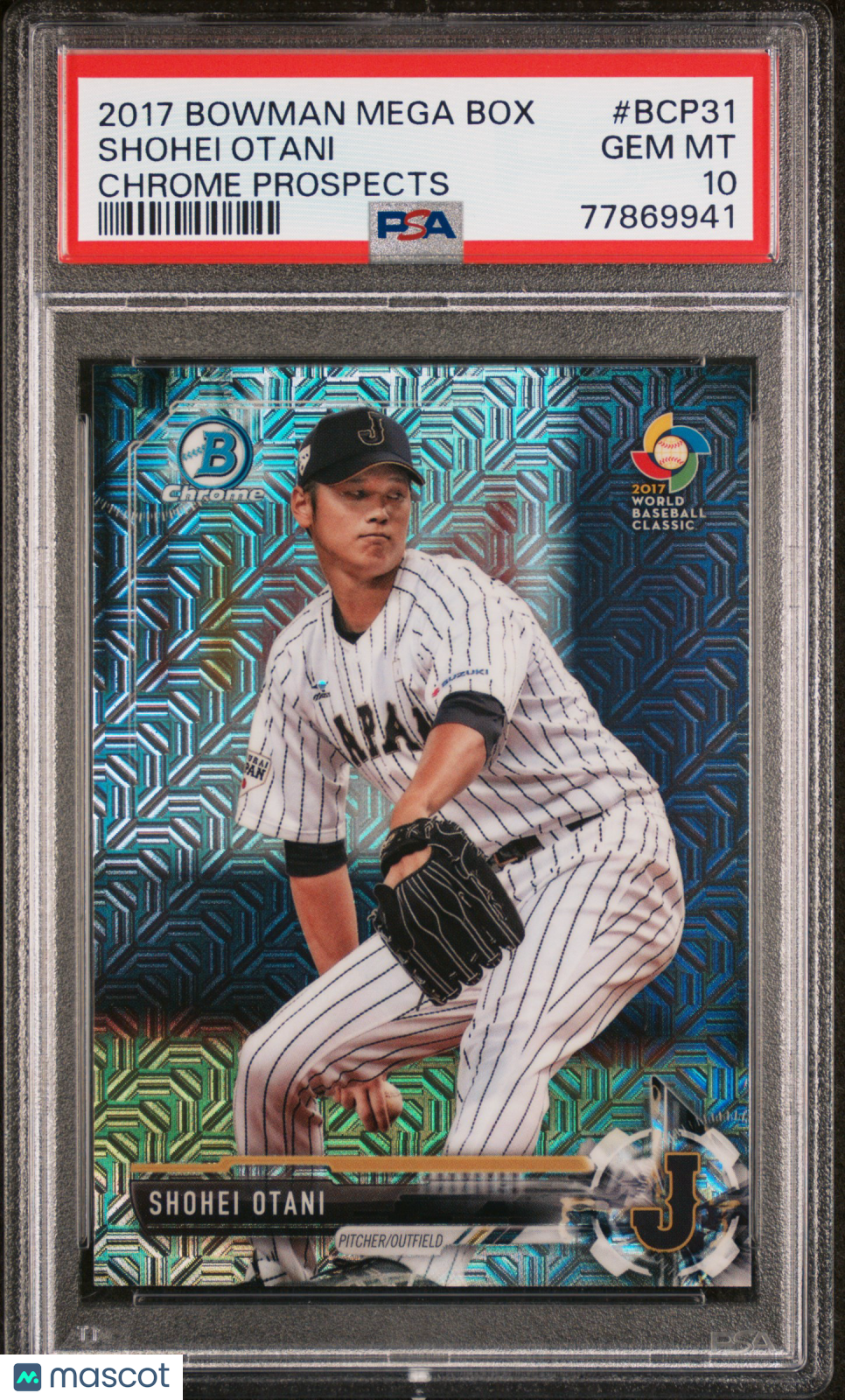 2017 Bowman Mega Box Chrome Prospects Shohei Otani #BCP31 PSA 10