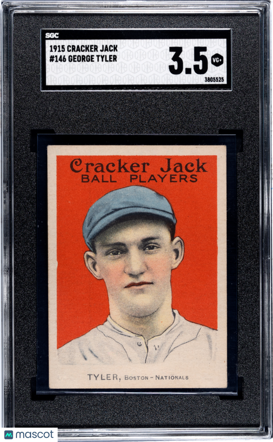 1915 Cracker Jack George Tyler #146 SGC 3.5