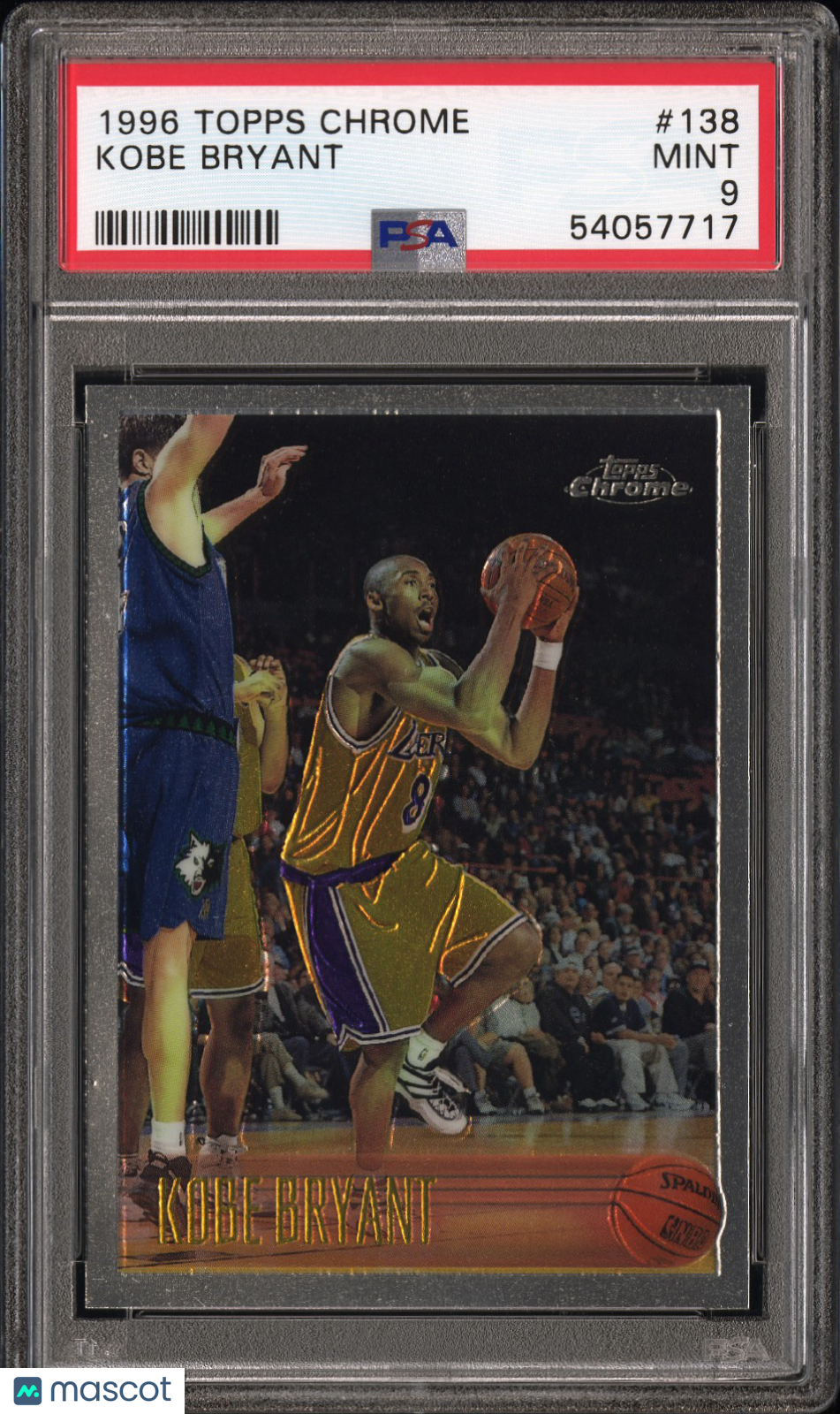1996 Topps Chrome Kobe Bryant #138 PSA 9