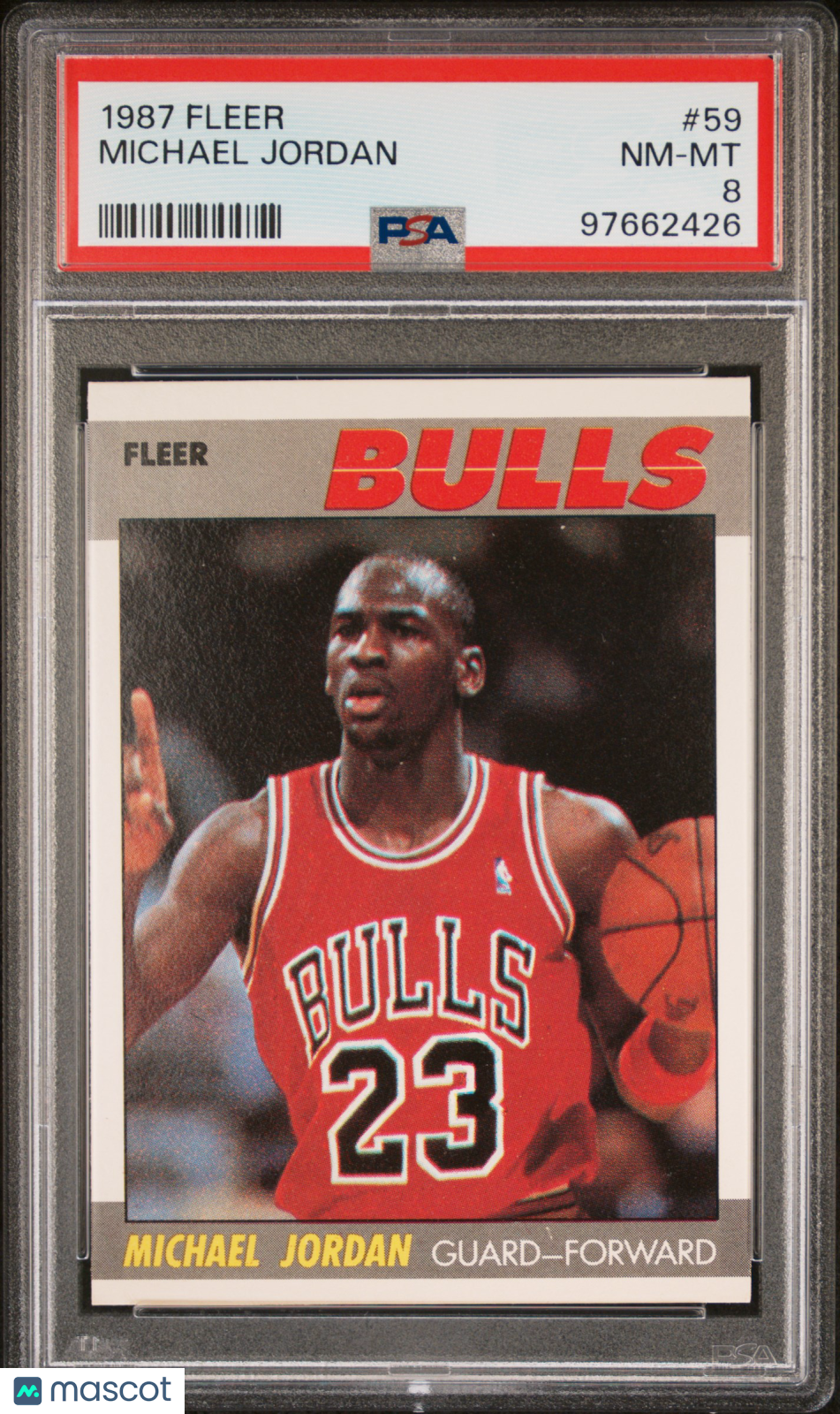 1987 Fleer Michael Jordan #59 PSA 8