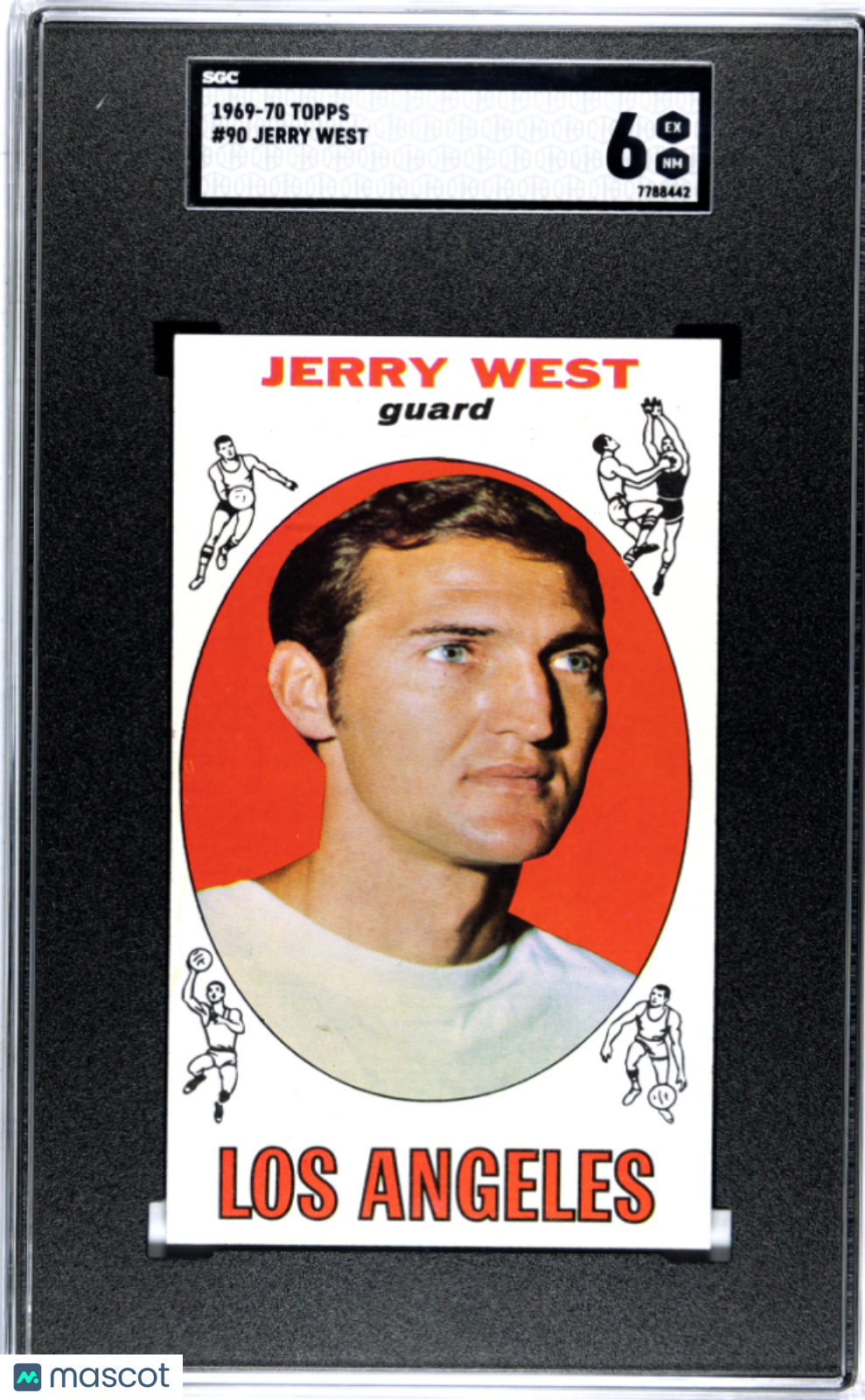 1969 Topps Jerry West #90 SGC 6