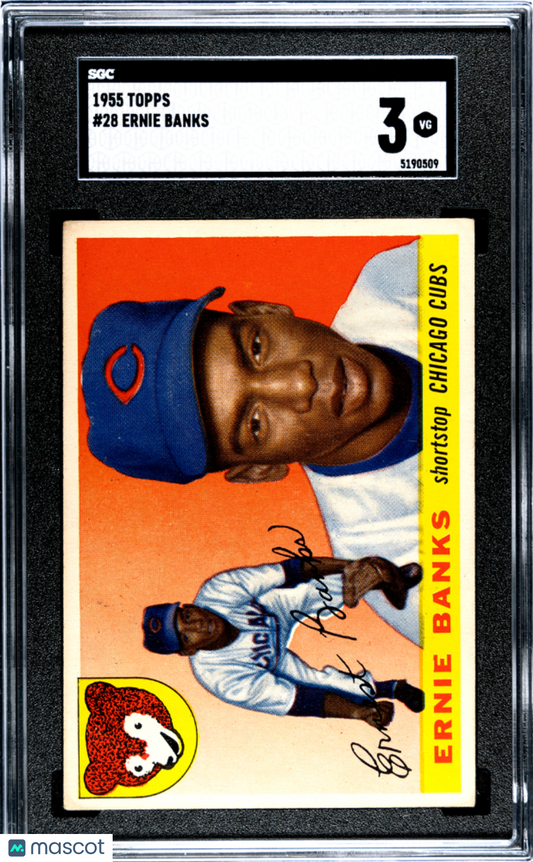 1955 Topps Ernie Banks #28 SGC 3