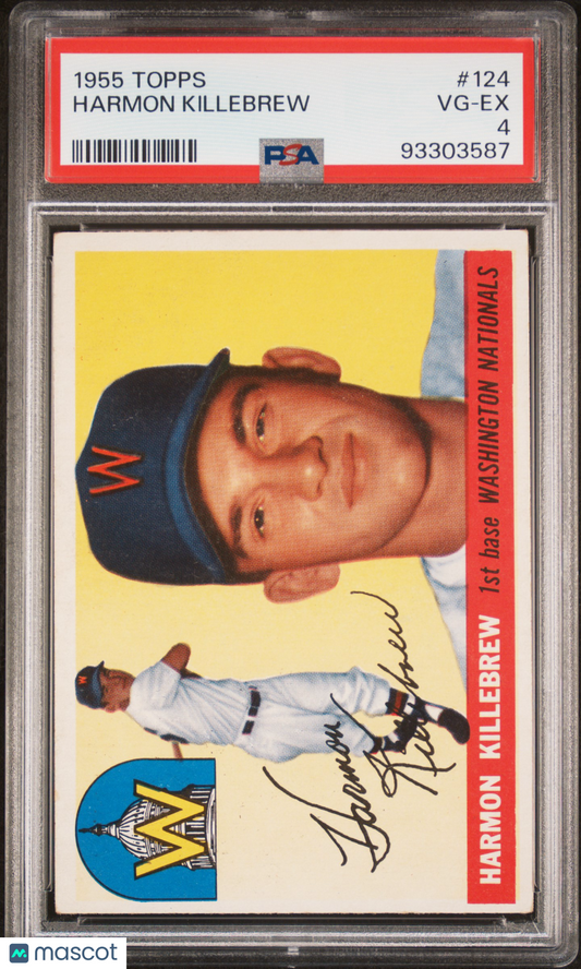 1955 Topps Harmon Killebrew #124 PSA 4