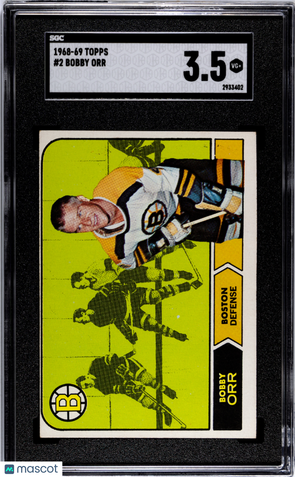 1968 Topps Bobby Orr #2 SGC 3.5