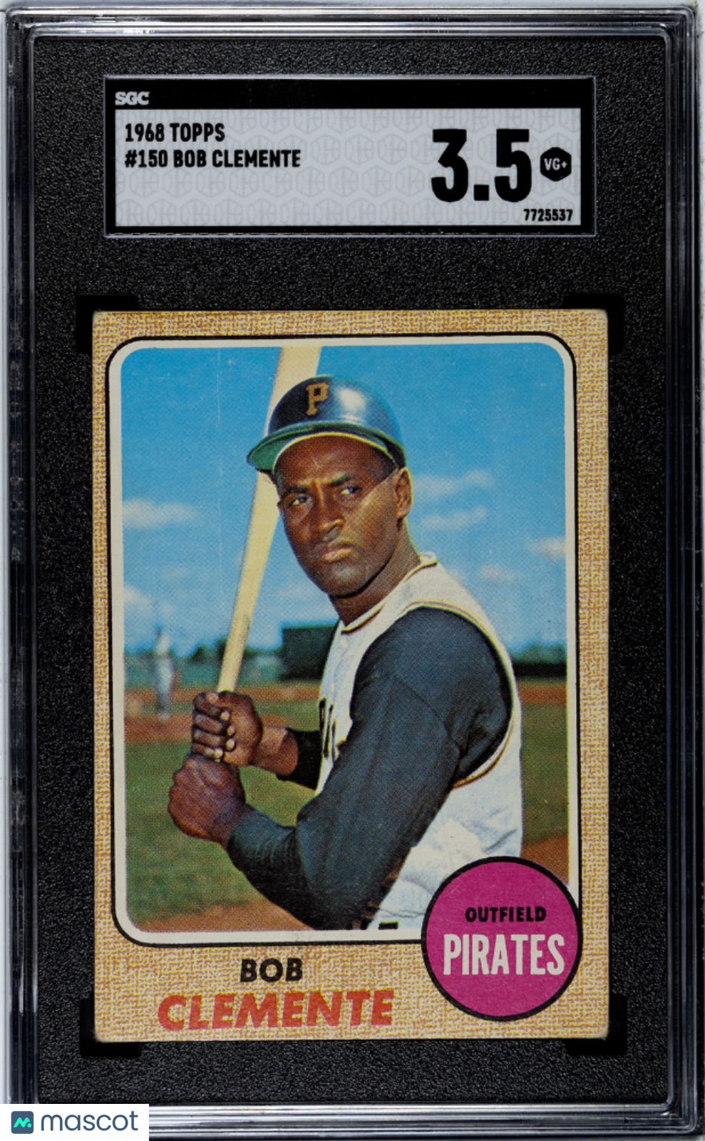 1968 Topps Bob Clemente #150 SGC 3.5