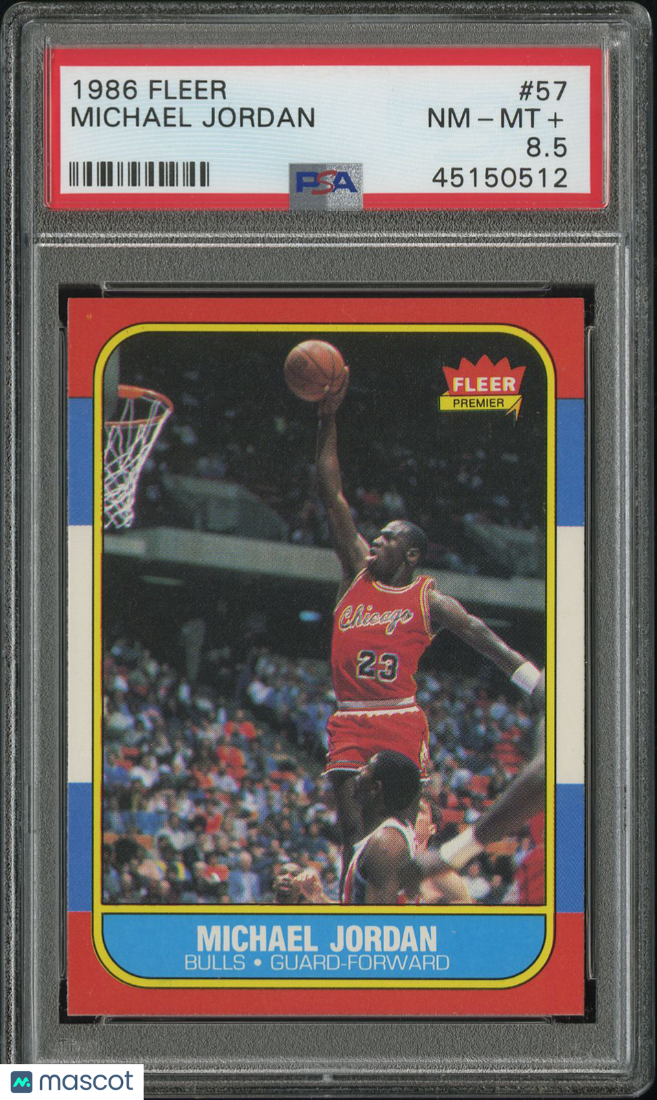 1986 Fleer Michael Jordan #57 PSA 8.5