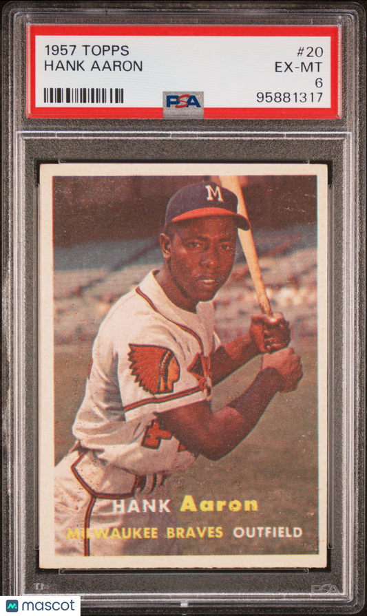 1957 Topps Hank Aaron #20 PSA 6