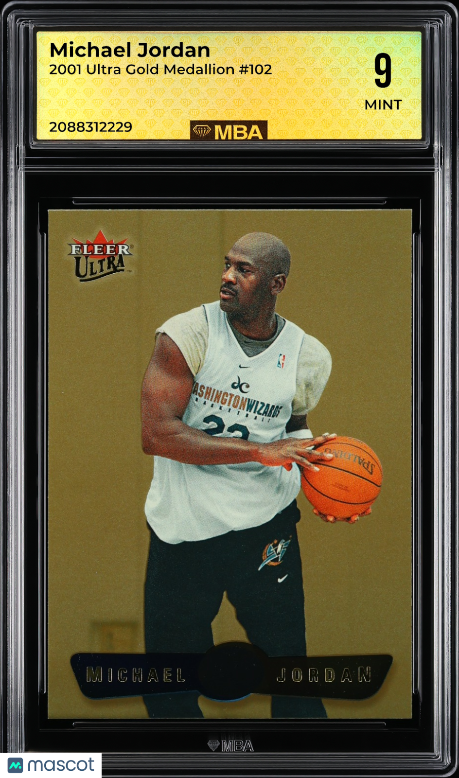 2001 Ultra Michael Jordan #102 Gold Medallion MBA 9