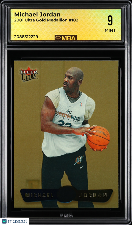 2001 Ultra Michael Jordan #102 Gold Medallion MBA 9